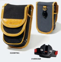 CLEARANCE! Gilles Berthoud City Bag Small Saddle Pack GB706 BLACK