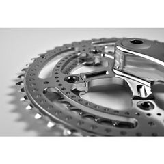 Velo Orange Grand Cru Drillium 110 Fluted Double Crankset, 34x48t