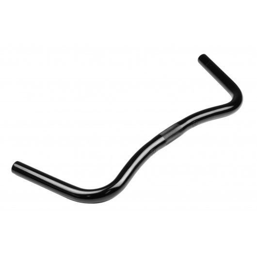 Velo Orange Alloy Porteur Handlebars - Black (noir) 23.8mm Grip 25.4mm Clamp