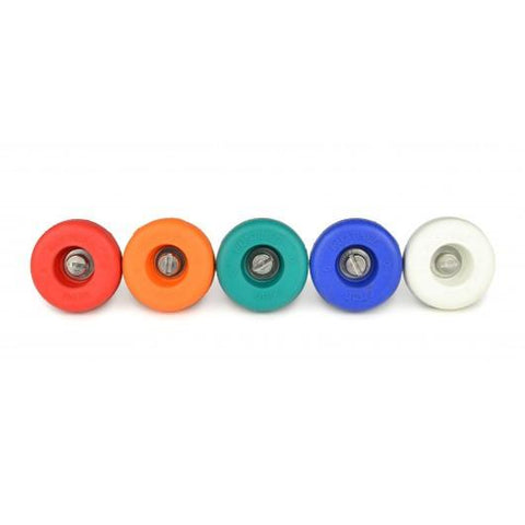 Rustines Classic Coloured Rubber Bar End Plugs Red, Blue, White, Green, Orange